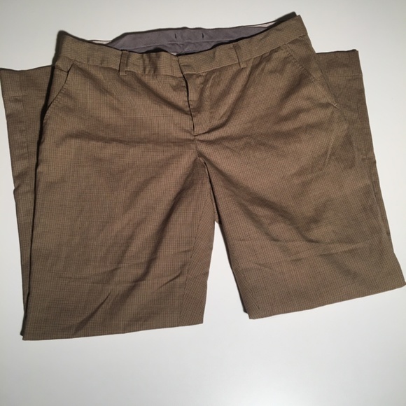 GAP Tan plaid slacks Women’s 12 - Picture 4 of 4